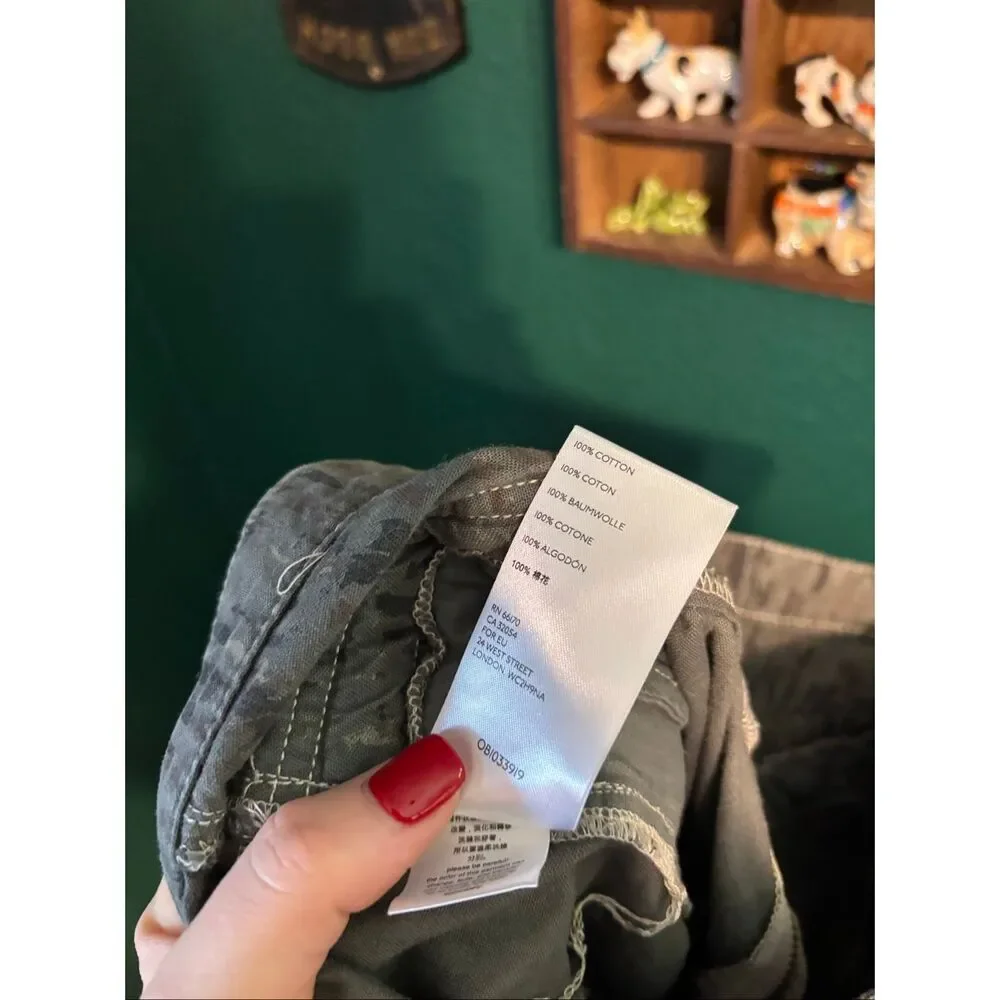 Free People Fly Away Printed Parachute Pants Size 4 Women’s - Picture 5 of 6